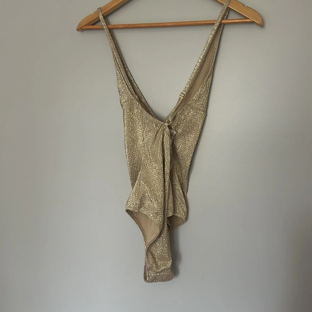 GOLD GLITTER BODYSUIT - Picture 2 of 3